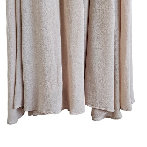 Reformation Peppermint bridesmaid wrap dress champagne large - Picture 10 of 13